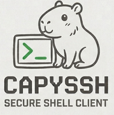 CapySSH — capybara and terminal mark